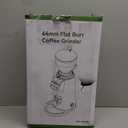 MOKKOM Professional 64mm Flat Burr Coffee Grinder with 100 Grind Settings, All-Metal Stainless Steel Body, Coffee Bean Grinder with Adjustable Electronic Timer, Anti-Static, LED Display