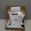 Laundry Detergent Dispenser for Laundry Room - Two Empty One Gallon Glass Jugs, Fabric Softener, Soap Dispenser or Bleach, 128 oz - Black Liquid Pump, Includes 4 Labels