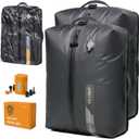 IKYWT Vacuum Seal Bags for Travel w/Rechargeable Pump, 18L Compression Packing Cubes for Carry-On Suitcase & Travel Backpack, Reusable IP67 Waterproof Vacuum Storage Kit, Gift Set (2-Pack)