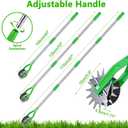 Edger Lawn Tool - 67 inch Wheel Rotary Lawn Edger with Adjustable Stainless Steel Handle, Grass Edge Trimmer for Sidewalks, Driveways & Landscaping (Green)