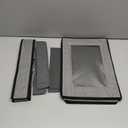 Flatware & Utensil Storage, Durable Silverware Storage Box with Padded Dividers, 5 Compartment Flatware Storage Case, Silverware Case with Handles, Protects and Organizes Cutlery, Grey