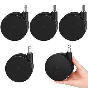 Amazon.com: CroBlissful 5 Pcs 4'' Extra Large Chair Wheels for Carpet Heavy Duty Office Twin Chair Casters Replacement 7/16 x 7/8 Grip Ring for Furniture Hardwood Floor Computer Desk Safe Rotating Wheels(Black) : Office Products