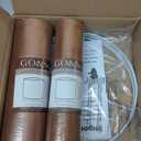 GO&SO Small Drum Lampshade Replacement,Burnt Orange Velvet Drum Lamp Shades Set of 2-10" Top x 10" Bottom x 10" High(Spider)- Modern Fabric Lampshade for Bedisde Lamps,Table Lamp -Assembly Require