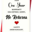 6 x IDU Funny 1st Anniversary Card,1 Year Anniversary Card Gifts for Boyfriend Girlfriend Him Her,1st Wedding Anniversary Cards Gifts for Husband Wife Couples Women Men