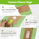 25 Pack Vacuum Bags Replacement (Green), Fit for Oreck Type CC XL XL2 XL7 XL21 Upright Vacuum Cleaners, Oreck XL Vacuum Bags, Compatible with All Oreck XL Upright Vacuums Systems Part CCPK8, CCPK8DW