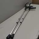 PEPE Mobility Forearm Crutches for Adults (x2 Units) Open Cuff, Adjustable Height, Aluminium, Lightweight Elbow Crutches, Made in Europe (Black)