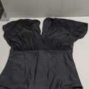 Jolefille Plus Size One Piece Swimsuit for Women Modest Tummy Control Bathing Suit Mesh Sleeve Flattering Slimming Swim Suits XXL