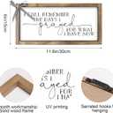 I Still Remember The Days I Prayed Wall Decor, 11.8"6" Wooden Christian Wall Art, Farmhouse Family Sign for Bathroom Prayer Room Mantle Table Shelf Entryway Rustic Home Decorations