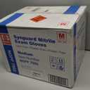 Basic Medical Blue Nitrile Exam Gloves, Latex-Free & Powder-Free Food-Safe House Cleaning Disposable Glove (1000 Pcs)