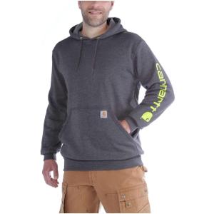 Carhartt Men's Iconic K288 Logo Sweatshirt (Large, Carbon Heather)