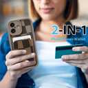 KANGHAR Compatible with iPhone 17 Case 2025, Wallet Silicone Checkered Cute Pattern, Card Holder Camera Protection Soft Slim Shockproof Edge Cover for Girls Women -Brown