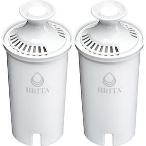 Brita Standard Water Filter for Pitchers and Dispensers, BPA-Free, Reduces Copper, Cadmium and Mercury Impurities, Lasts Two Months or 40 Gallons, Includes 8 Filters (2 Count)