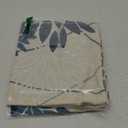 Blue and Gray Floral Pillow Covers 18x18 Set of 2 Outdoor Waterproof White Colored Decorative Throw Pillows Summer Pillowcase Polyester Cushion Case Decor for Couch Patio Funiture Garden Porch 01B18 (Dark Blue Grey)