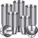 54 Pcs Metal Sauce Cups Individual Salsa Metal Ramekins 2.5 oz Dipping Stainless Steel Sauce Cups Bulk Salsa Bowl Round Condiment Ramekins