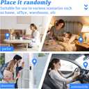 1pcs Only 0.9 inch Hidden Camera with Audio/Video Mini Small Spy Home Indoor Night Vision Motion Detection Baby Monitor Wireless Outdoor Nanny WiFi espias Security Secret (1, Black, mini)