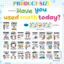Mooliwe Math Classroom Decor Welcome Back to School Bulletin Board Set DIY Paper Die Cuts Decorating Supplies for First Day of School Craft Classroom Wall Decor, 12.6"L x 7.9"W