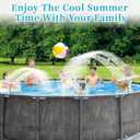 Pool Fountains for Above and In-Ground Pools,Dual Spray High Pressure Pool Sprinkler Fountain 360 Adjustable Pool Water Fountain Pool Chiller Water Fun Pool Aerator Backyard Decor Outdoor Pools