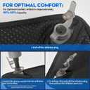 Professional Comfortable 3D Travel Seat Cushion, Air Inflatable Pressure Relief Seat Cushion Optimal Support for Long Sitting