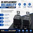2 Pack 882751A1 Power Trim Tilt Relay for Mecury Mariner Force 20-300 HP Outboard and Johnson Evinrude OMC Sterndrive 5 5.8 Models 12V AZ973-1C-12DC4 3854138