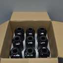 Brajttt Glass Bud Vase Set in Bulk, 9pcs Mini Vintage Flower Vases for Wedding,Black Relief Vase for Centerpieces,Home Table Flower Decor, Party Decorations