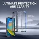 3 x RAPTIC Shield for iPhone 16 Plus, 2024 Capture Button Shockproof Protective Clear Case, Military Grade 13ft Drop Tested, Durable Aluminum Frame, Anti-Yellowing, 6.7 inch, Iridescent