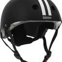 MOUNTALK Kids/Toddler Bike Helmet,Skateboards Helmets for Age 3-5/5-8/8-14 Years Old Junior Boys and Girls Helmet, Adjustable 3 Sizes Cover Children to Adult (Medium, Matte Black White)