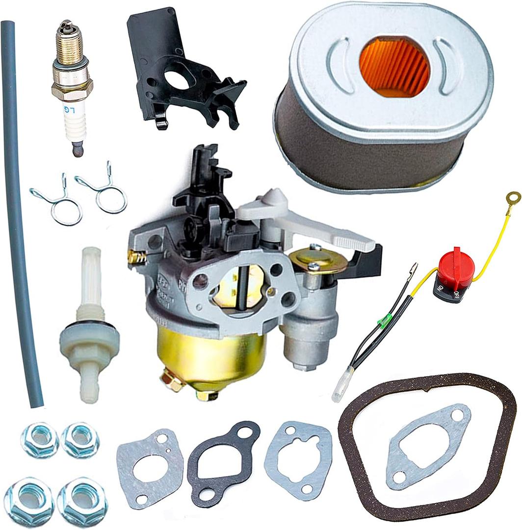 Ruma Adjustable Carburetor Air Filter Spark Plug Kit for Honda GX120 GX160 GX200 5.5Hp 6.5Hp 4Hp Engine and Power Equipment