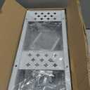 Slim Storage Cart 4 Tier Laundry Cart with Wheels, Narrow Metal Kitchen Rolling Carts Bathroom Organizers Storage Shelf with Wood Rack and Handle for Small Space (White)