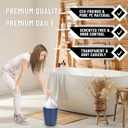 105Counts 8 Gallon Trash Bags, Flexible & Durable Kitchen Garbage Bags, Unscented & Easy Tearing Medium Trash Bag for Kitchen, Bathroom, Bedroom, Office, Transparent