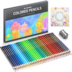 Colouring Pencils Set, 72 Pieces, Professional Colouring Pencils for Adults, Soft Core Coloring Books, Artists, Sketching, Drawing Pencil, Drawing Supplies for Adults and Kids, Art Supplies (NEW 72 PCS)