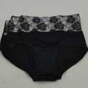 HAVVIS Women's Briefs Underwear Cotton High Waist Tummy Control Panties Rose Jacquard Ladies Panty Multipack 4XL