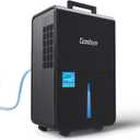 Gasbye 4500 Sq. Ft. Most Efficient Energy Star 2024 Dehumidifier for Basement with Drain Hose, Max 115 Pints/D Dehumidifier for Large Room, [45dB Quiet Compressor], Easy Drainage, Auto-restart, Black