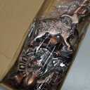 35 Inch Elephant Wind Chime, Handmade Large Metal Animal Figurine Windchimes for Garden Decor, Deep Soothing Bass Tones Wind Chimes for Outside, Memorial Gifts for Patio, Yard, Porch (Copper)