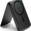 Mophie Snap+ Juice Pack Mini w/Wallet - Wireless Portable Magnetic Charger with 5000 mAh Internal Battery, Compatible with MagSafe & Qi-Enabled Smartphones, Works with Apple, Samsung, and Google