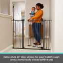 Toddleroo by North States - Riverstone Extra Tall & Wide Baby Gate: Pressure Mounted Baby Gate for Doorways - Adjustable 29.75 to 52 Inches Wide - 36 Inches Tall - Graphite