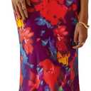PRETTYGARDEN Women's Floral Bodycon Maxi Dress Summer Beach Sundress Sleeveless Spaghetti Strap Wedding Guest Dress (Red, L)