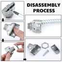 Tandefio 24 Pcs 3/8 Flexible Conduit Metal Duplex Connector for Flex/AC/NM Sheathed Cable 90 Degree Flex Duplex Box Connector Zinc Die Cast Clamp Electrical Conduit Fittings for Protecting Cables