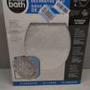 Ginsey Home Solutions Elongated Resin Toilet Seat, Silver Foil