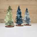 Forest Critters Painted Wooden Animal Cutout Shapes (Forest Trees (bundle of 3)) (Large Forest Trees (bundle of 3))