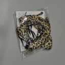 Nuolich Leopard Costume Accessories Cheetah Ears Headband Bow Tie Tail Tattoos Halloween Party Cat Cosplay