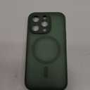 TOCOL Magnetic for iPhone 14 Pro Case, Upgraded Full Camera Protection, Compatible with Magsafe, Drop Protection, Translucent Matte Back Bumper Phone Cover 6.1-Inch, Alpine Green