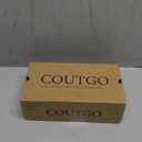 Coutgo Womens Chunky Low Heels Dress Shoes Ankle Buckle Strap Square Toe D'Orsay Pumps Work Party Shoes size 7