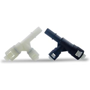 Heater Core Hose Connector, Heater Core Hose Tee Connector Compatible with Chevy 2000-2014 Tahoe Suburban Yukon, 2007-2014 Silverado Sierra, 2002-2014 Escalade, 2008-2009 H2 (Pair) (Oulet+Inlet Hose)