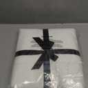 LOVQUE 100% Washed Cotton Duvet Cover Twin Size, Linen-Like Textured White Fade-Resistant Natural Bedding Set (No Comforter), 68x90 Inches