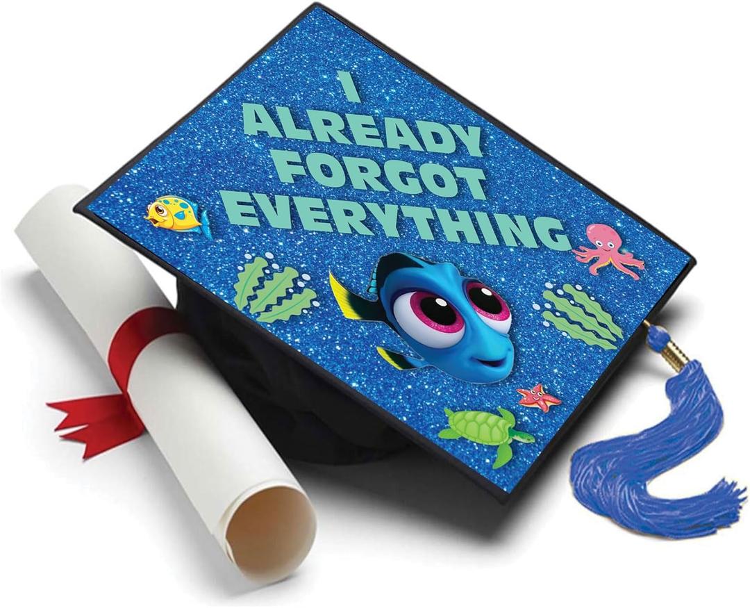 Tassel Toppers Already Forgot Everything Graduation Cap Topper - Graduation Gifts Graduation Cap Decorations - Graduation Cap Decorations