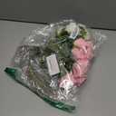 20PCS Artificial Roses with Long Stems - Realistic Silk Flowers, Fake Roses Bouquet of Roses for Valentine's Day, Home Decor, Bridal Wedding Party, Bulk Faux Rose Flowers (White Pink)