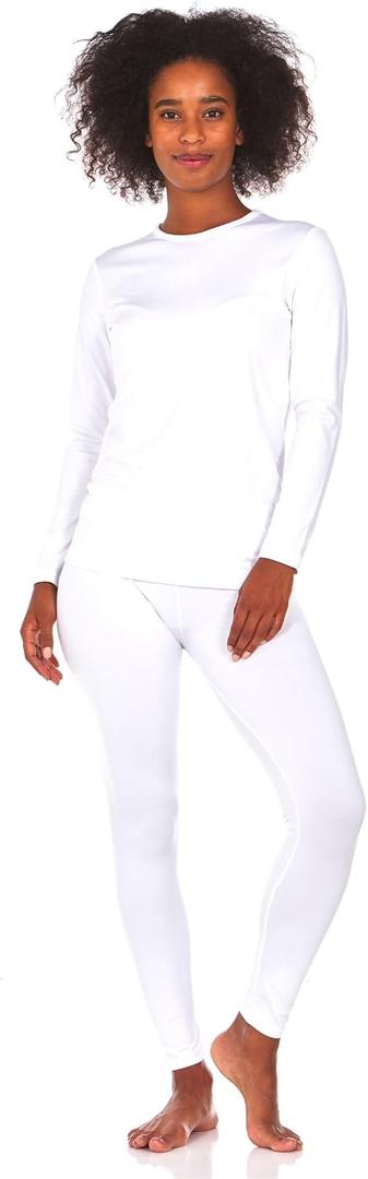 Thermajane Womens Thermal Underwear (White, L)