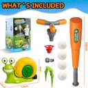 Snail T-Ball Water Sprinkler  Summer Backyard & Lawn Toys, Great for Kids Ages 3-8, Birthday Party & Pool Play