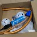 AerWo Balloon Arch Kit 9.35FT & 6FT, Free Bending Half Balloon Arch Stand with Base, Floor Gold Balloon Arch Frame Backdrop for Wedding Birthday Party Baby Shower Yard Lawn Home Christmas Decorations