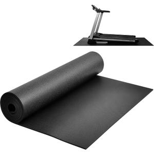 Treadmill Mat for Carpet &Hardwood Floors, 79"x39.4" 0.2" Thick High Density, Non-Slip Fitness Equipment Mat, Mat for Under Treadmills, Elliptical, Exercise Bikes, Stationary Cycles